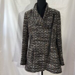 Banana Republic Tweed Front Zipper Jacket Women’s M